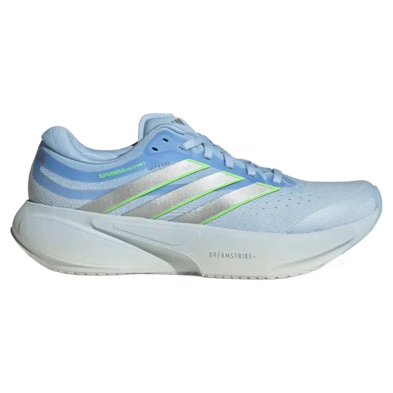 Adidas Supernova Solution 3 Women's Running Shoes - Sky/Silver/Lime