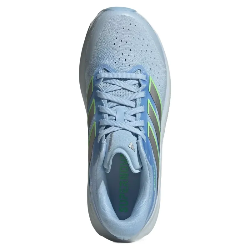 Adidas Supernova Solution 3 Women's Running Shoes - Sky/Silver/Lime-4