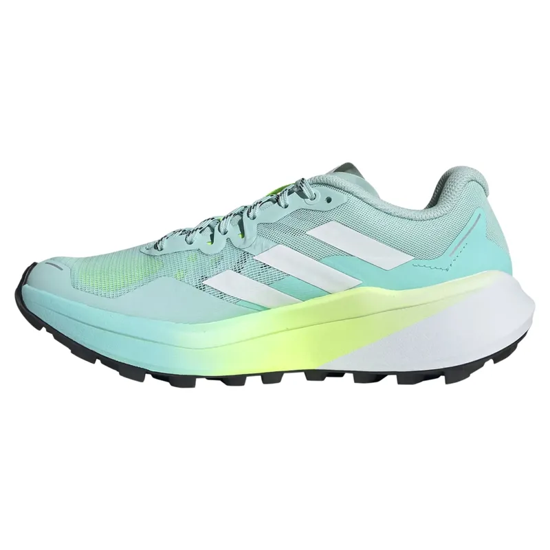 Adidas Terrex Agravic 3 Women's Trail Running Shoes - Aqua/White/Lemon-1