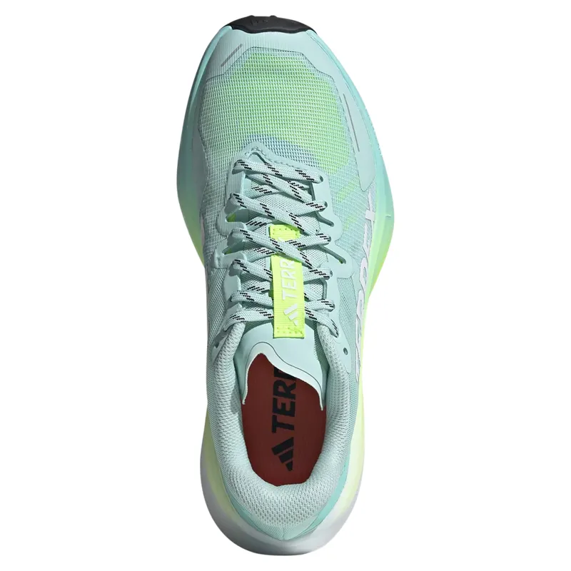 Adidas Terrex Agravic 3 Women's Trail Running Shoes - Aqua/White/Lemon-2