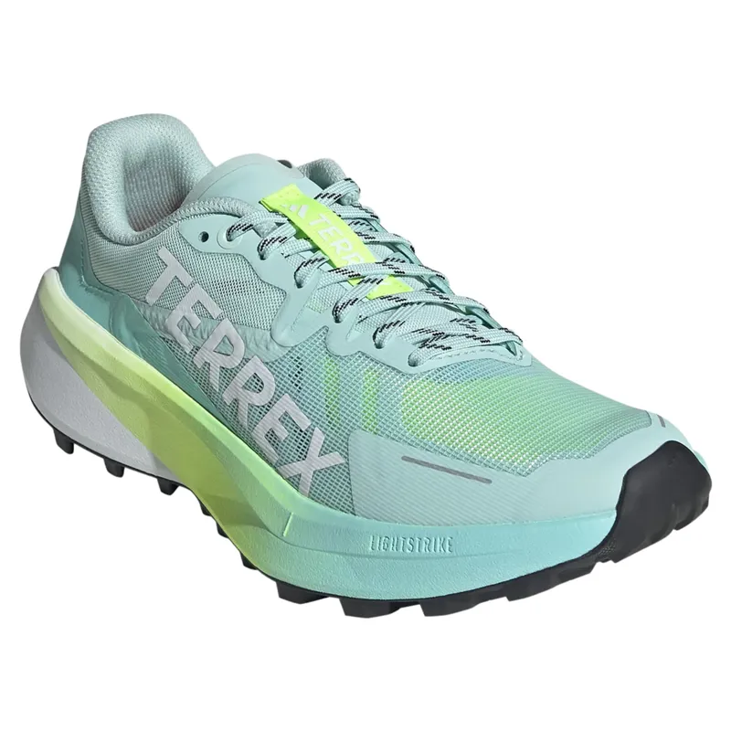 Adidas Terrex Agravic 3 Women's Trail Running Shoes - Aqua/White/Lemon-4