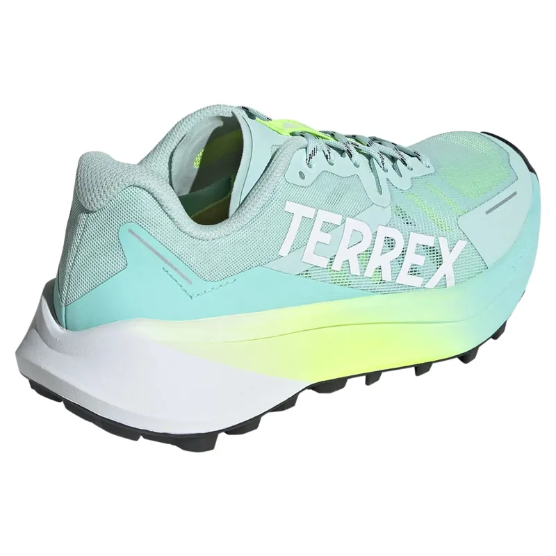 Adidas Terrex Agravic 3 Women's Trail Running Shoes - Aqua/White/Lemon-5