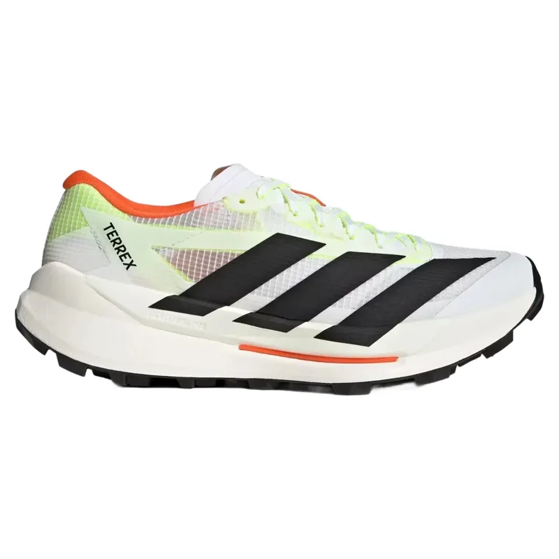 Adidas Terrex Agravic TT Men's Trail Running Shoes - Wht/Blk/Orange