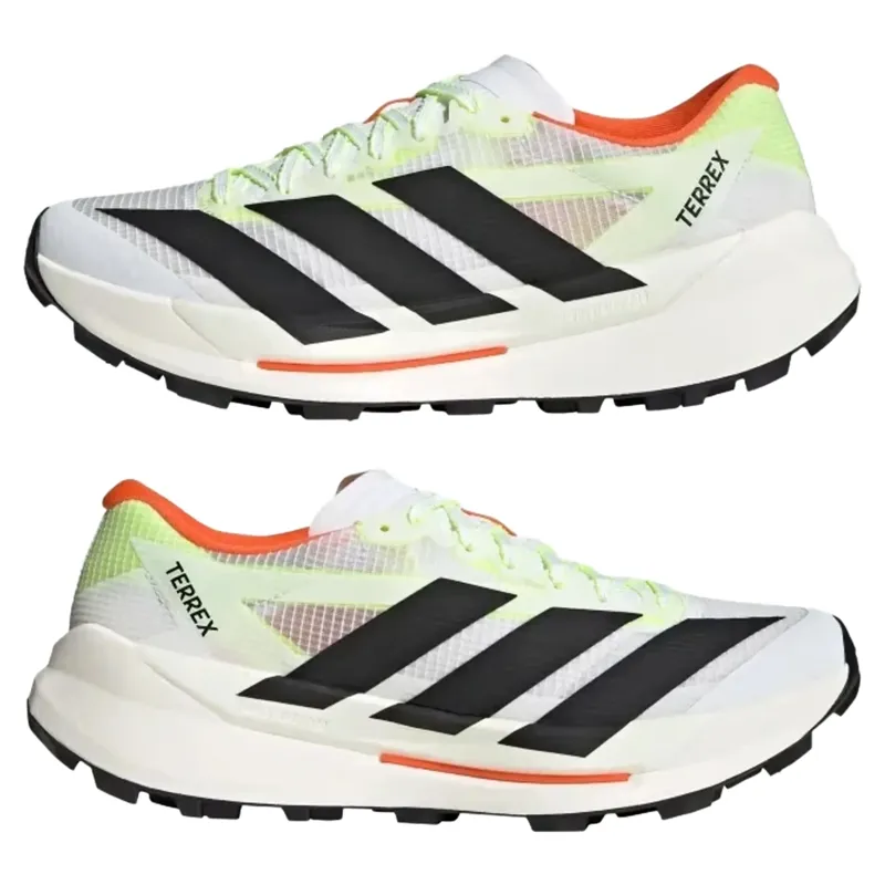 Adidas Terrex Agravic TT Men's Trail Running Shoes - Wht/Blk/Orange-4