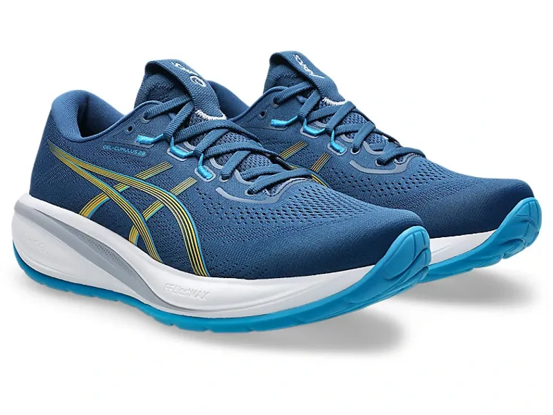 Asics Gel-Cumulus 28 Men's Running Shoes - Twilight Blue/Yamabuki-2