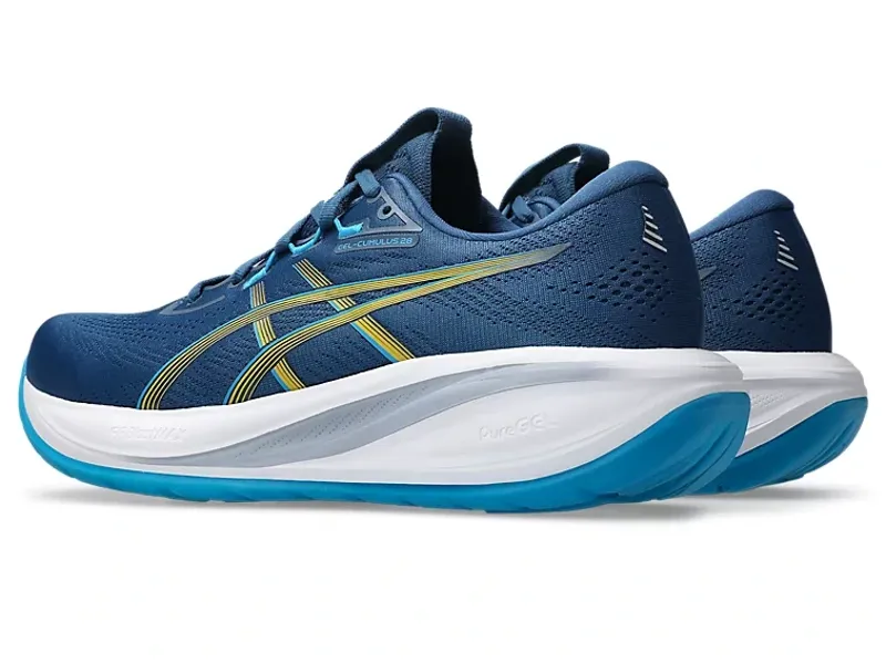 Asics Gel-Cumulus 28 Men's Running Shoes - Twilight Blue/Yamabuki-3