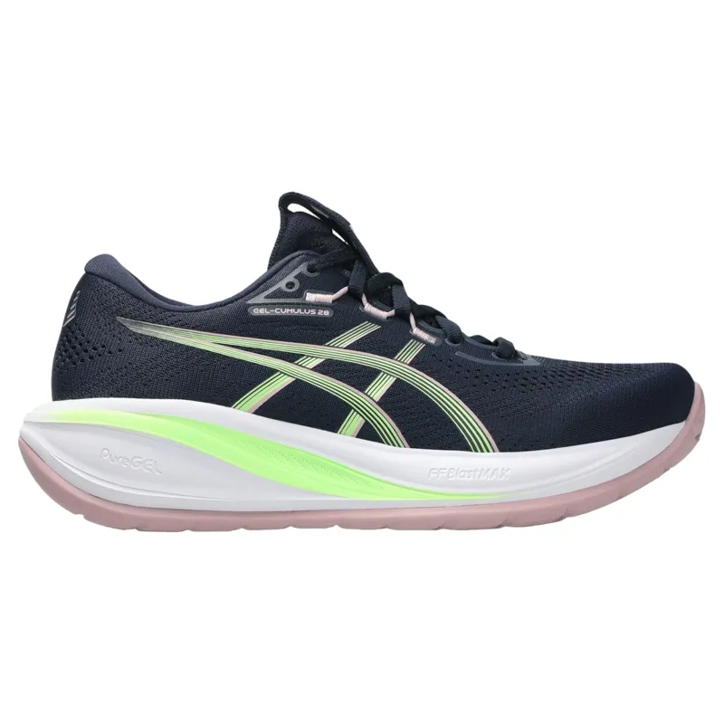 Asics Gel-Cumulus 28 Women's Running Shoes - Midnight/Illuminate Green