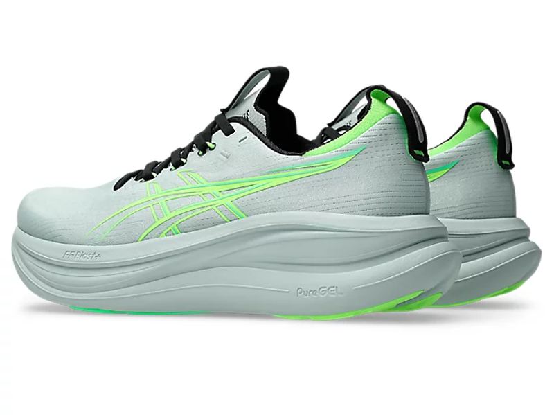 Asics Gel-Nimbus 28 Men's Running Shoes - Cold Moss/Illuminate Green-3