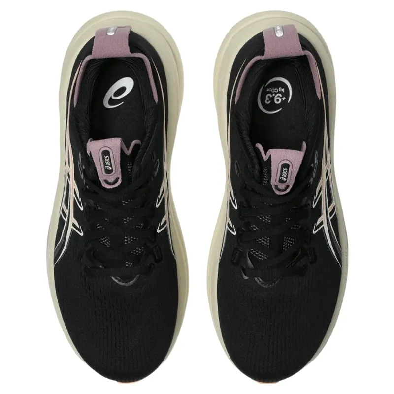 Asics Gel-Nimbus 28 Running Shoes - Black/Taro Purple-3