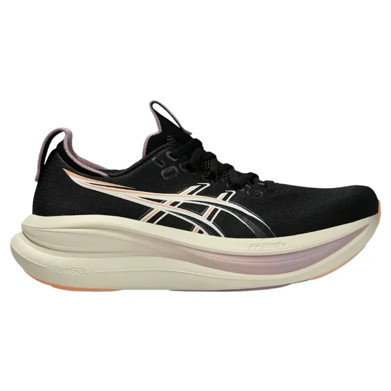 Asics Gel-Nimbus 28 Running Shoes - Black/Taro Purple