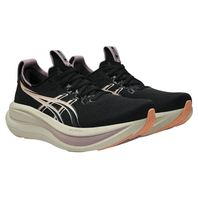 Asics Gel-Nimbus 28 Running Shoes - Black/Taro Purple-2