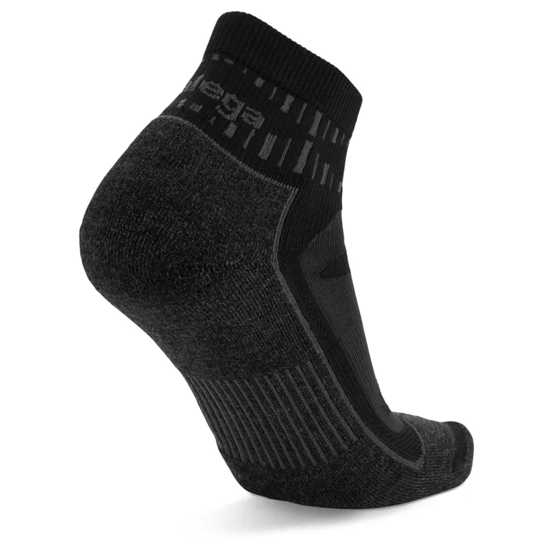 Balega Blister Resist Quarter Running Socks - Grey/Black-3