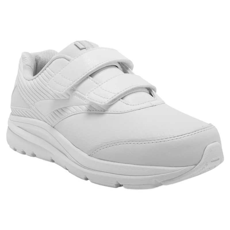 Brooks Addiction Walker V-Strap 2 Women's Walking Shoes - White/White-1