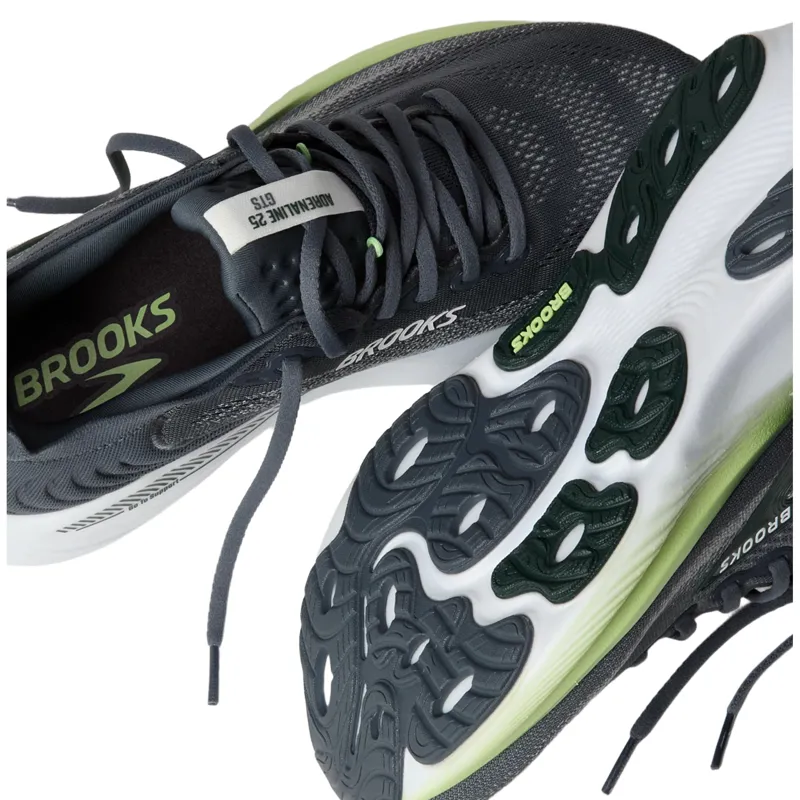 Brooks Adrenaline GTS 25 Men's Running Shoes - Grey/Green/Spruce-6