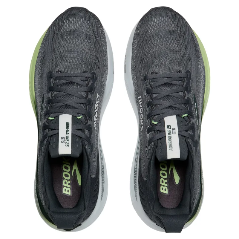 Brooks Adrenaline GTS 25 Men's Running Shoes - Grey/Green/Spruce-3