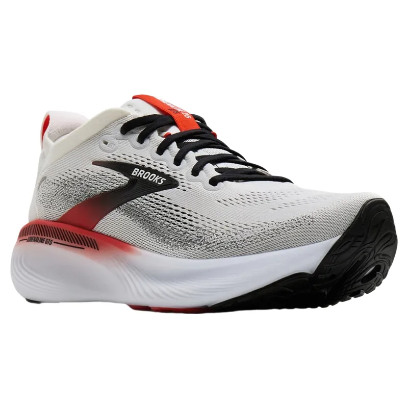 Brooks Adrenaline GTS 25 Men's Running Shoes - White/Black/Red-1