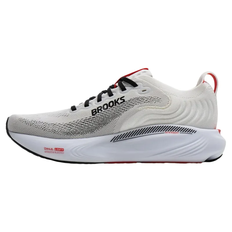 Brooks Adrenaline GTS 25 Men's Running Shoes - White/Black/Red-2