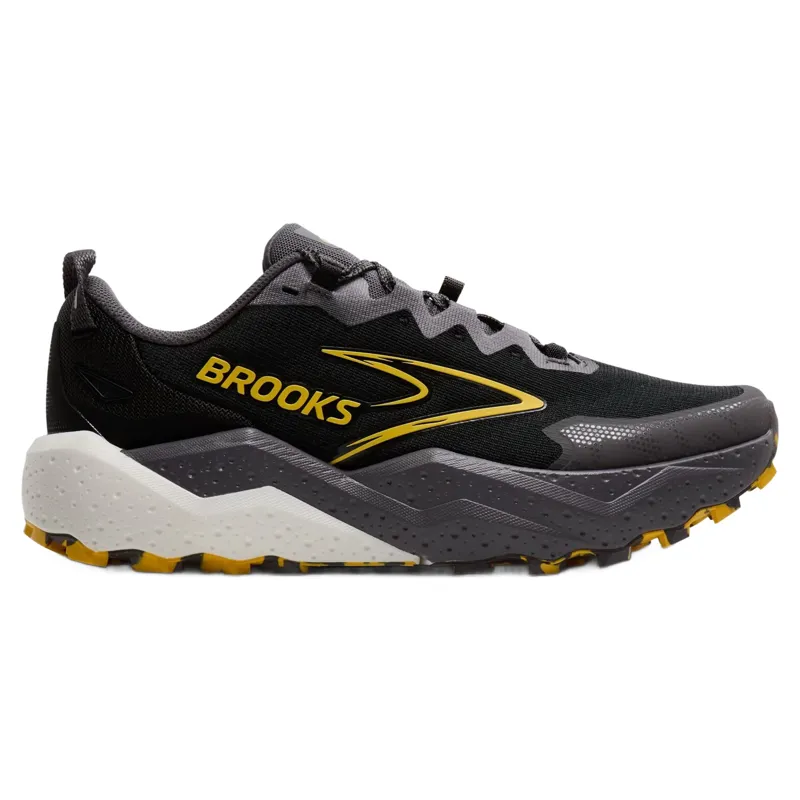 Brooks Caldera 8 Men's Trail Running Shoes - Black/Rabbit/Zest