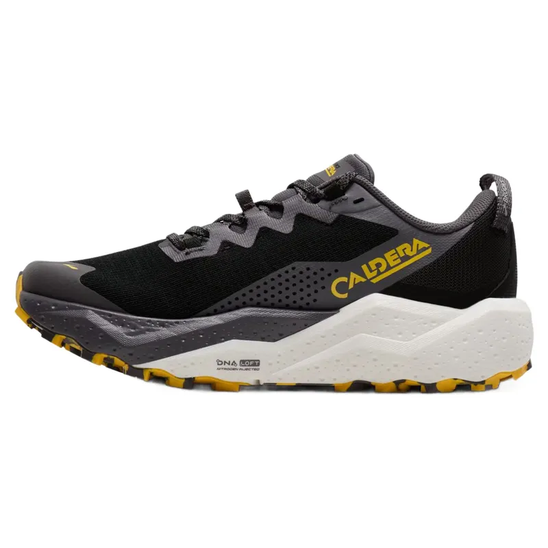 Brooks Caldera 8 Men's Trail Running Shoes - Black/Rabbit/Zest-1