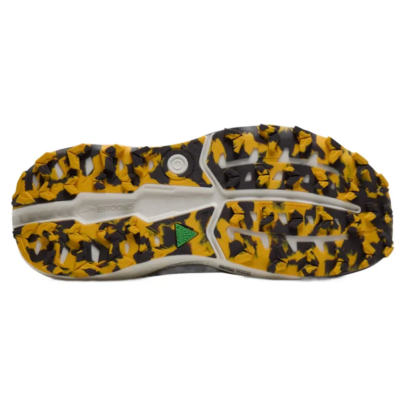 Brooks Caldera 8 Men's Trail Running Shoes - Black/Rabbit/Zest-5