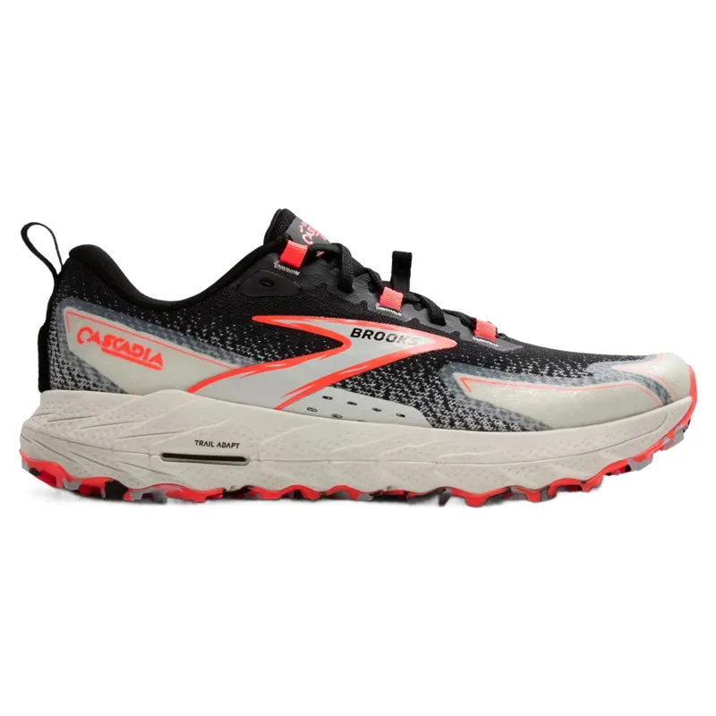 Brooks Cascadia 18 Women's Trail Running Shoes - Black/Blue Wash/Flame