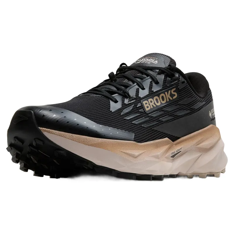 Brooks Cascadia 19 GTX Men's Trail Running Shoes - Black/Ebony/Chateau Grey-2