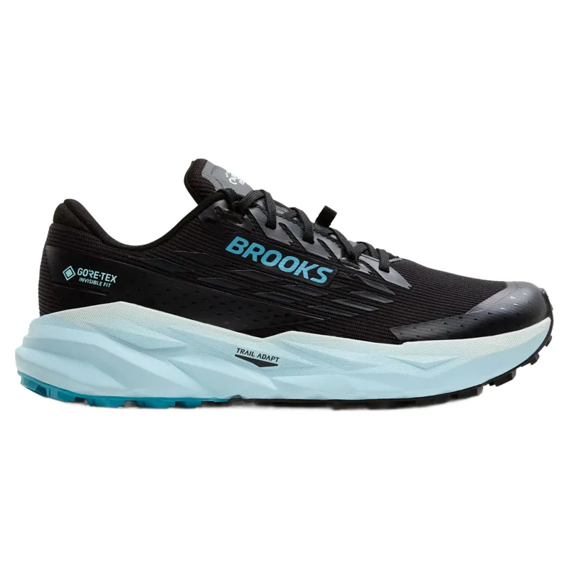 Brooks Cascadia 19 GTX Women's Trail Running Shoes - Black/Ebony/Blue Flower
