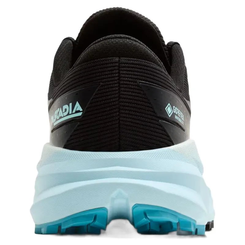 Brooks Cascadia 19 GTX Women's Trail Running Shoes - Black/Ebony/Blue Flower-4