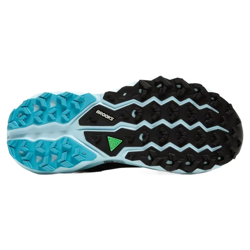 Brooks Cascadia 19 GTX Women's Trail Running Shoes - Black/Ebony/Blue Flower-5