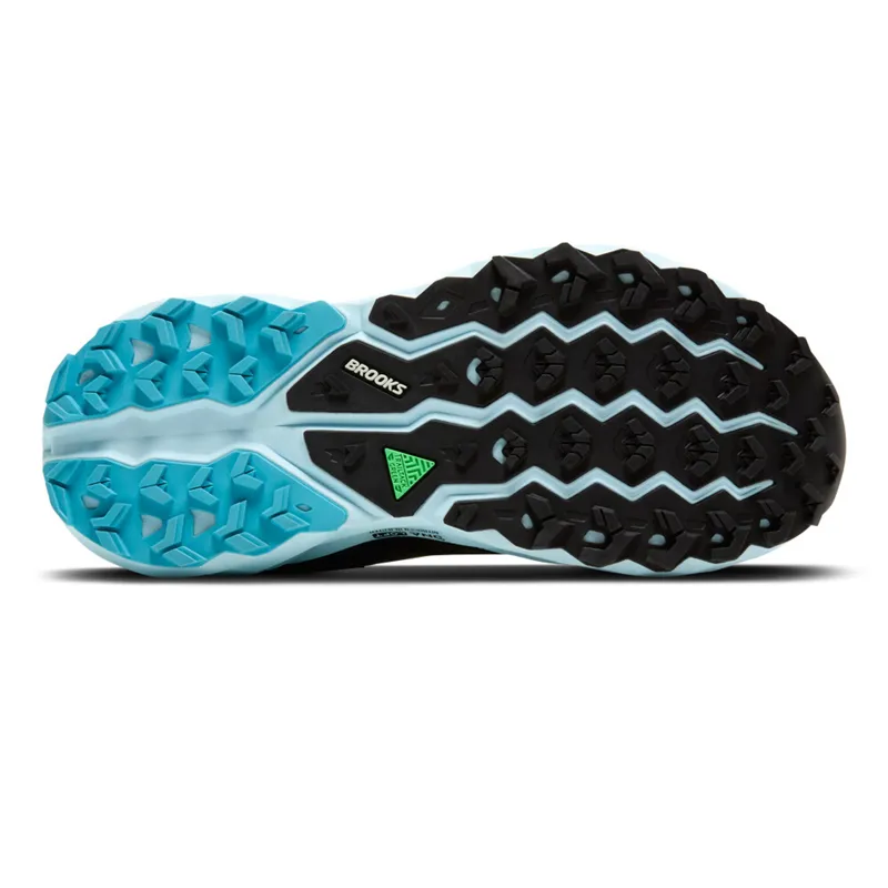 Brooks Cascadia 19 GTX Women's Trail Running Shoes - Black/Ebony/Blue-3