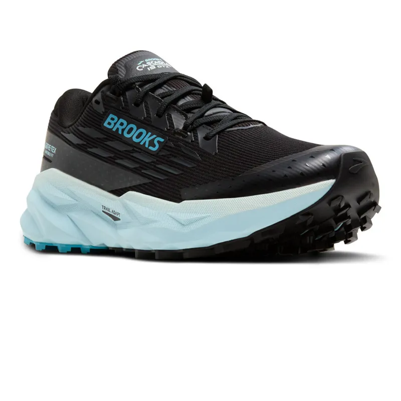 Brooks Cascadia 19 GTX Women's Trail Running Shoes - Black/Ebony/Blue-4