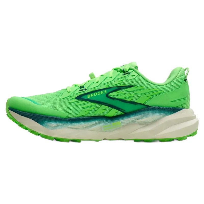 Brooks Cascadia 19 Men's Trail Running Shoes - Gecko/Atlantic Deep-1