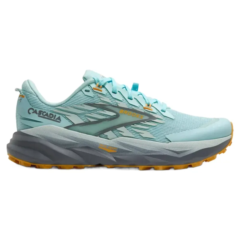 Brooks Cascadia 19 Women's Trail Running Shoes - Water/Grey/Apricot
