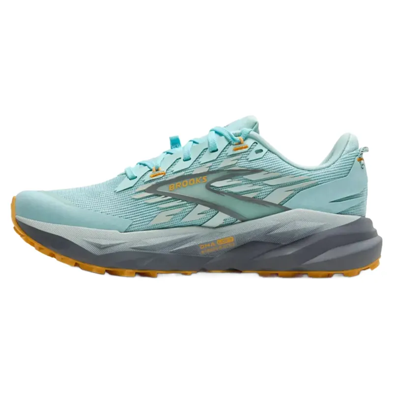 Brooks Cascadia 19 Women's Trail Running Shoes - Water/Grey/Apricot-1