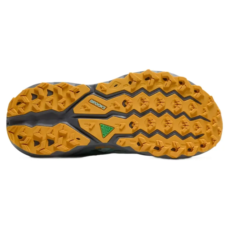 Brooks Cascadia 19 Women's Trail Running Shoes - Water/Grey/Apricot-3