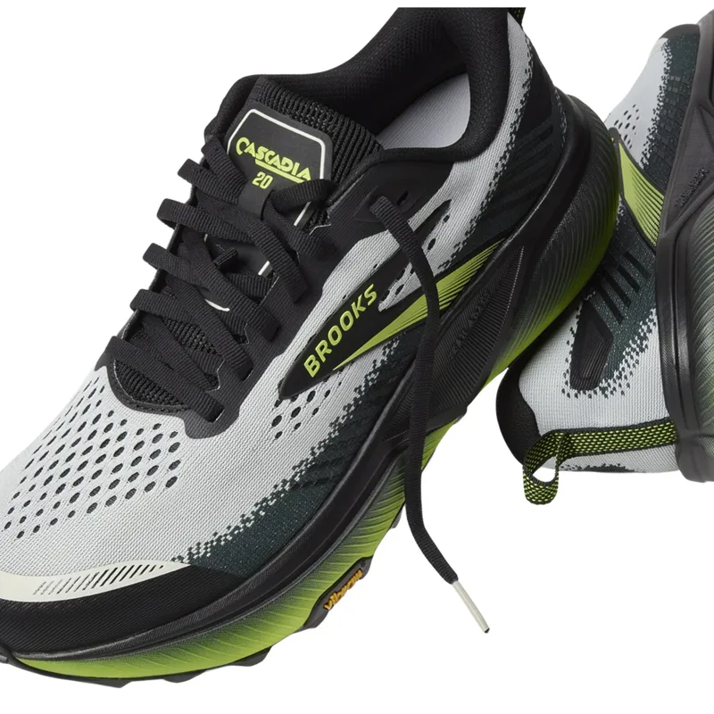 Brooks Cascadia 20 Men's Trail Running Shoes - Grey/Black/Nightlife-6