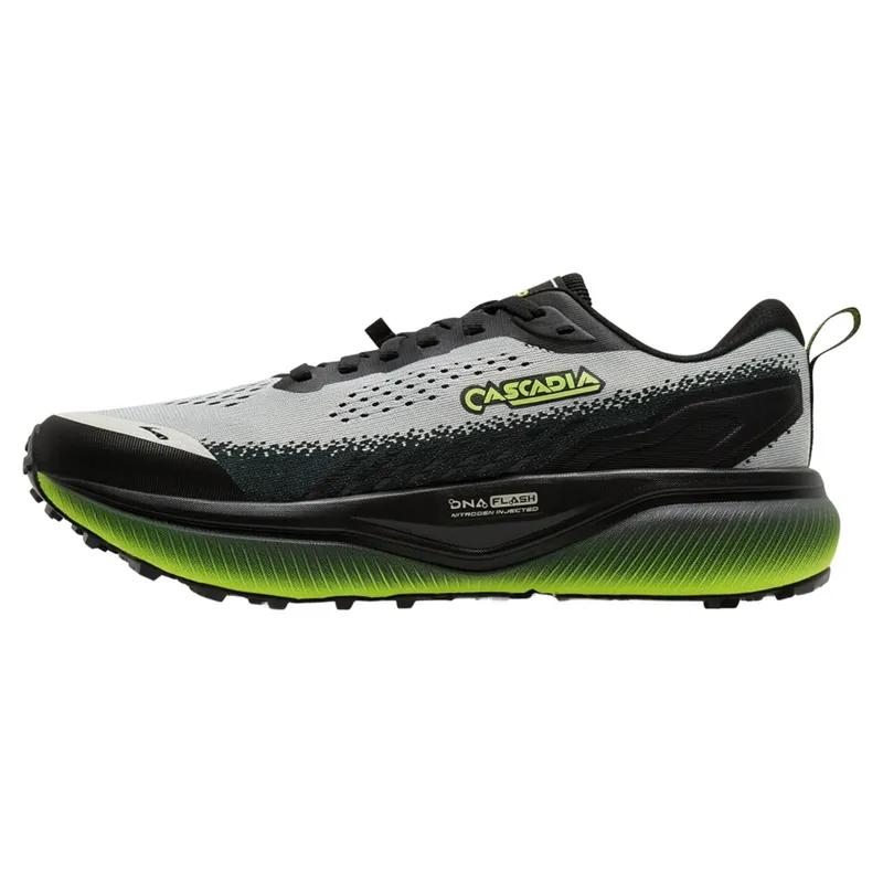 Brooks Cascadia 20 Men's Trail Running Shoes - Grey/Black/Nightlife-2