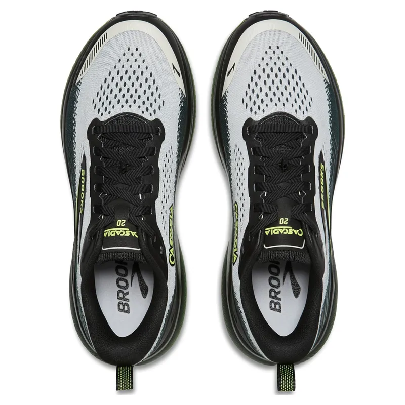 Brooks Cascadia 20 Men's Trail Running Shoes - Grey/Black/Nightlife-3