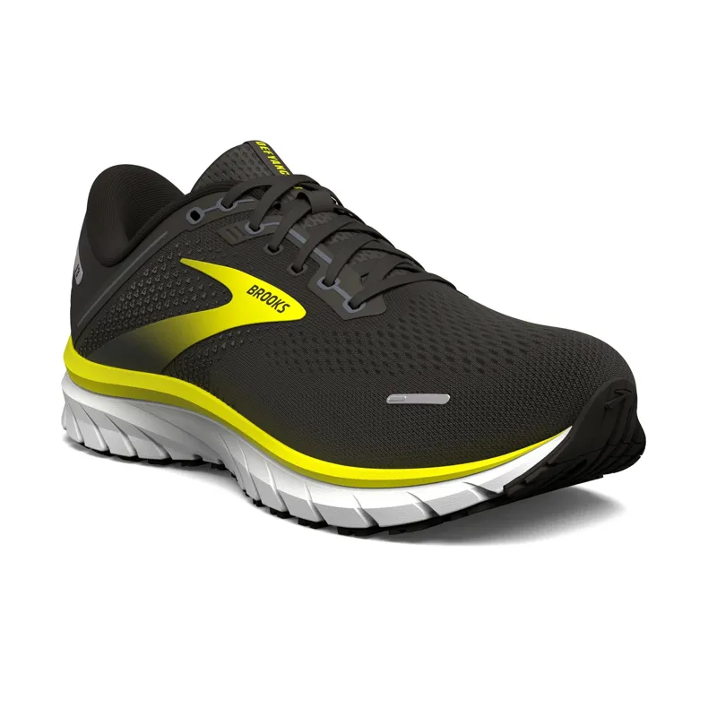 Brooks Defyance 13 Men's Running Shoes - Black/Yellow/White-1