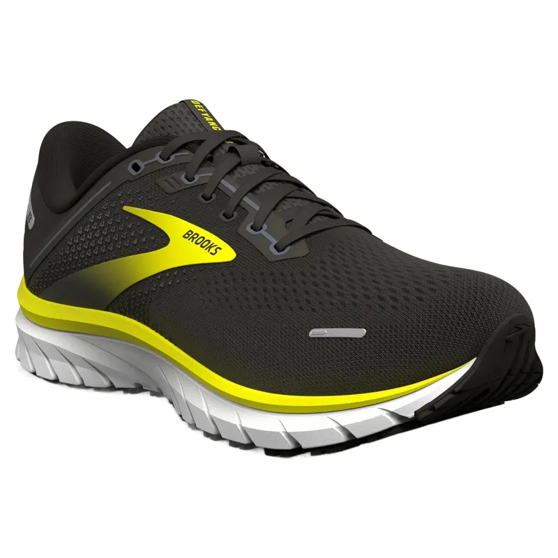 Brooks Defyance 13 Men's Running Shoes - Black/Yellow/White-1