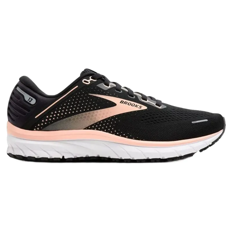 Brooks Defyance 13 Women's Running Shoes - Black/Peach/White