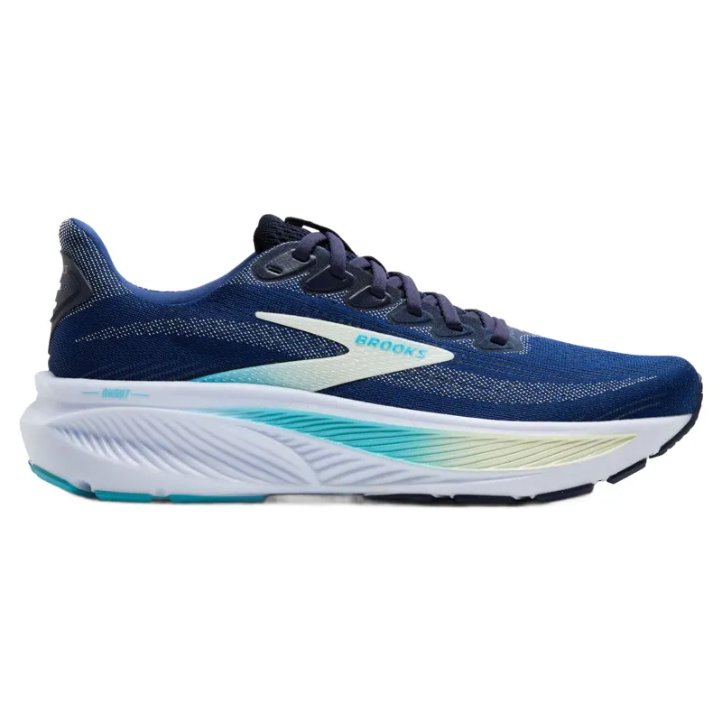 Brooks Ghost 17 1D Wide Women's Running Shoes - Navy/Green/Turquoise