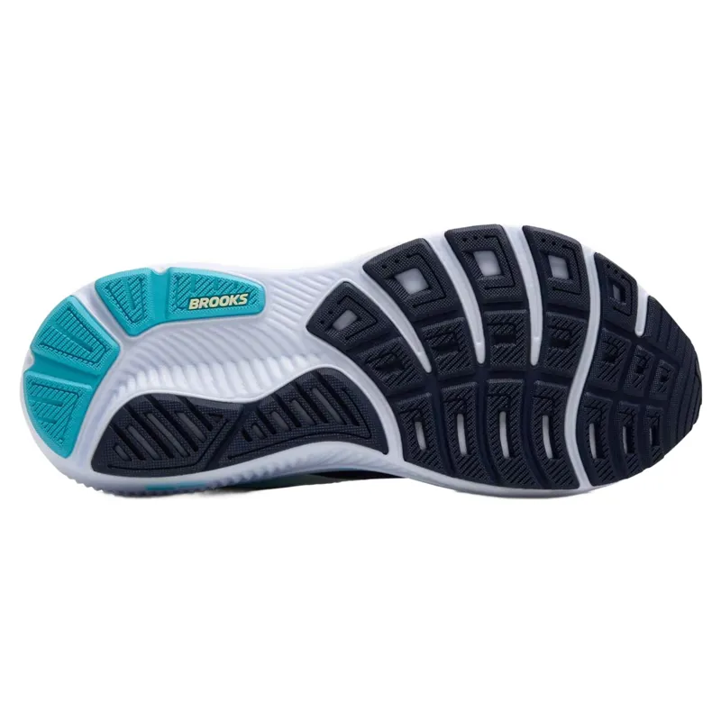 Brooks Ghost 17 1D Wide Women's Running Shoes - Navy/Green/Turquoise-5