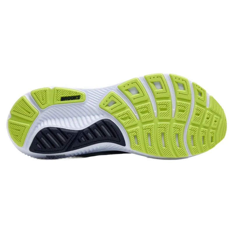 Brooks Ghost 17 2E Wide Men's Running Shoes - Peacoat/Lime/Blue-5