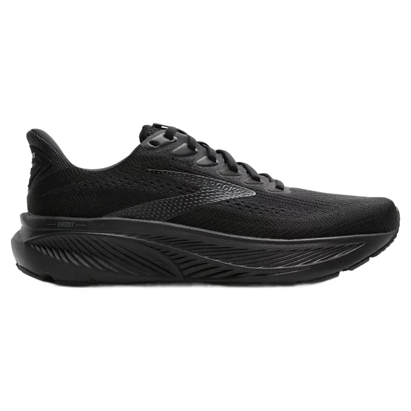 Brooks Ghost 17 4E Wide Fit Men's Running Shoes - Black/Black/Ebony