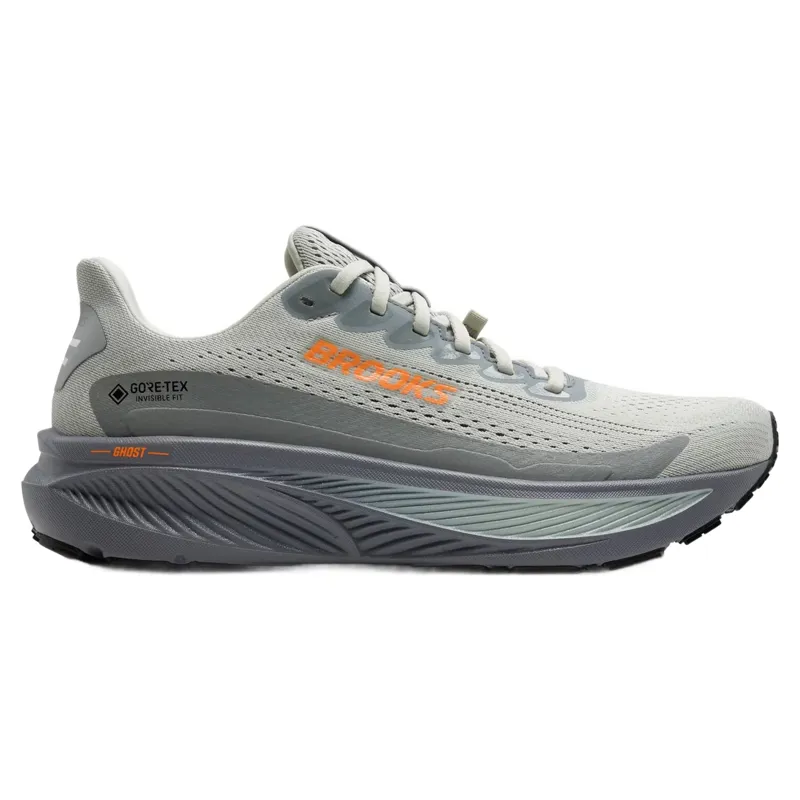 Brooks Ghost 17 GTX Men's Running Shoes - Smoke/Primer Grey/Orange