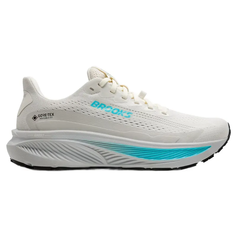 Brooks Ghost 17 GTX Women's Running Shoes - Coconut/Oyster/Blue