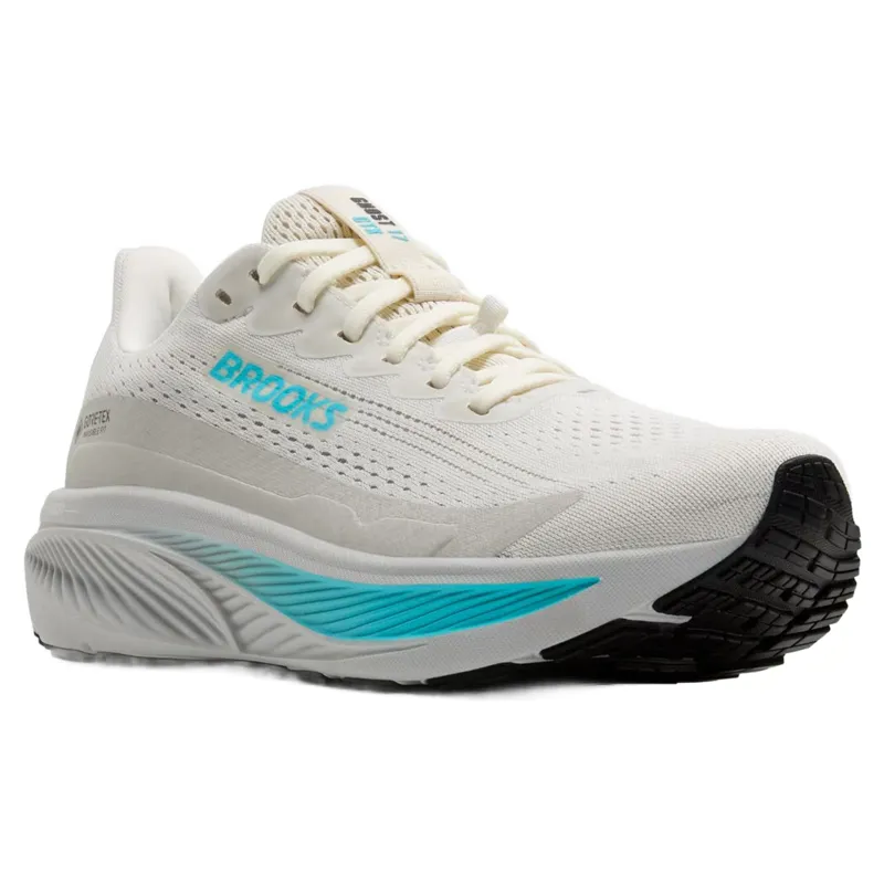 Brooks Ghost 17 GTX Women's Running Shoes - Coconut/Oyster/Blue-2