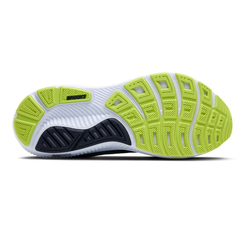 Brooks Ghost 17 Men's Running Shoes - Peacoat/Lime/Blue-3