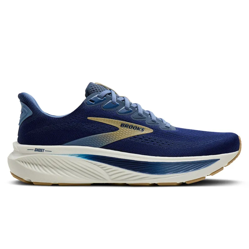Brooks Ghost 17 Men Running Shoes - Beacon Blue/Moonlight/Starfish